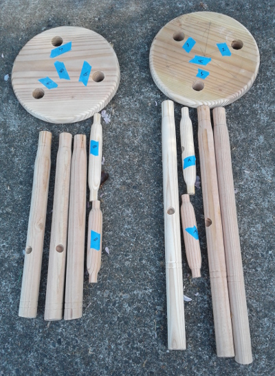 stools before final assembly