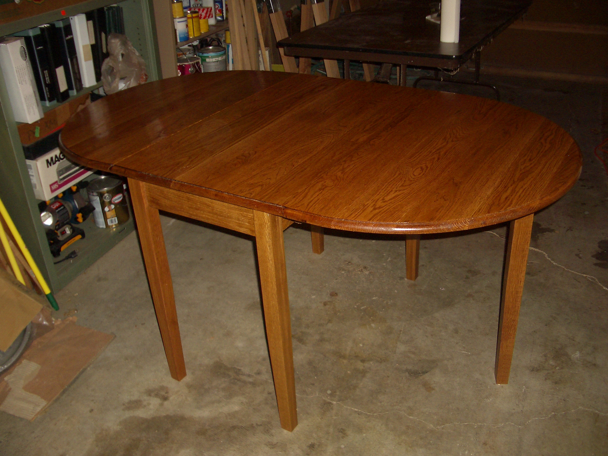 Gate Leg Drop Leaf Oak Table